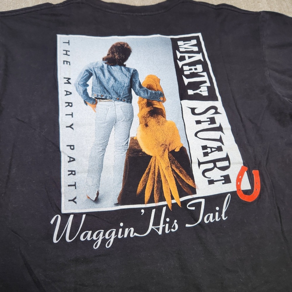 Vintage 90s Country Music Shirt Men XL Marty Stuart Winterland Levis USA Made